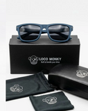 Loco Monky Blue Unisex Sunglasses
