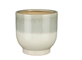 MICA DECORATIONS TARA POT OP STANDAARD L.GROEN SET VAN 3 - H30XD30CM
