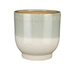 MICA DECORATIONS TARA POT OP STANDAARD L.GROEN SET VAN 3 - H30XD30CM