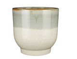 MICA DECORATIONS TARA POT OP STANDAARD L.GROEN SET VAN 3 - H30XD30CM