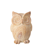 Uil Namaakhout Polyresin Beige Small