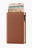 PASJESHOUDER SLIM COGNAC