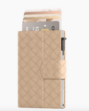PASJESHOUDER PLUS WOVEN BEIGE