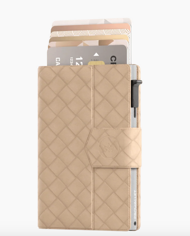 PASJESHOUDER PLUS WOVEN BEIGE
