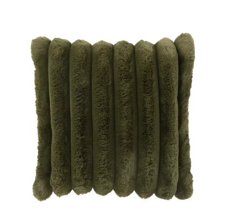 Kussen Large Corduroy Polyester Donkergroen (46606)