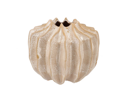 Juna sand vase structure 19x19x17cm