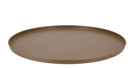 Coaster dark gold tray metal 56x2cm
