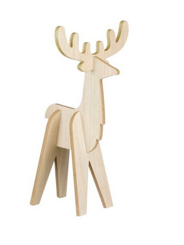 MICA DECORATIONS DECORATIE HERT BRUIN FSC 100%