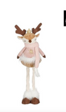*****MICA DECORATIONS DECORATIE HERT ROZE - L17XB9XH45CM