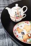 Theepot Notenkraker Giftbox Keramiek Wit (49322)