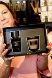 Cadeauset Geurstokje en Geurkaars vk No.55 antraciet-100ML