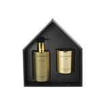 Geurkaars Golden Delight Gift box hand wash & kaars goud-L7,5B21,5H25CM