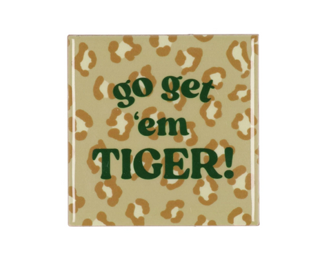 Tile tiger brown 10x10x1cm