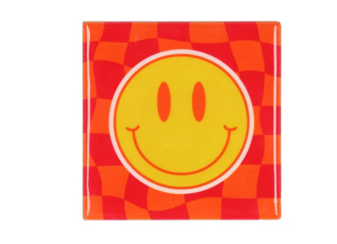 Tile smiley orange/pink 10x10x1cm