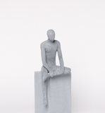 ***Lounge Sitting Hanging Leg grey