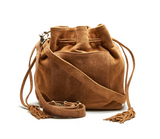 SUEDE POSSE POUCH LIGHT COGNAC