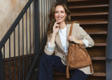 SUEDE POSSE POUCH LIGHT COGNAC