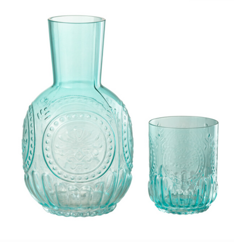 Karaf+Glas Maya Glas Turquoise