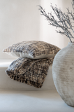 Kussen Tweed Pol/Katoen Bruin/Beige (47165)