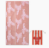 Strandhanddoek microvezel - Rood - Lobster Bay - 180 x 90 cm