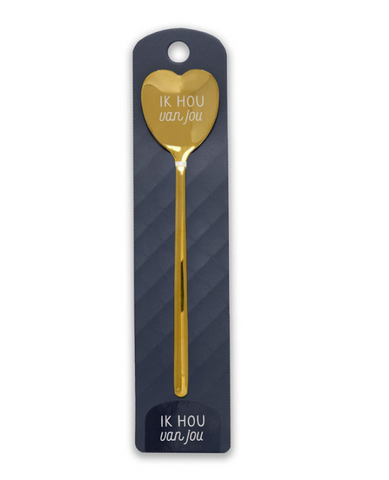 Gouden Hart Lepel - Ik hou van jou