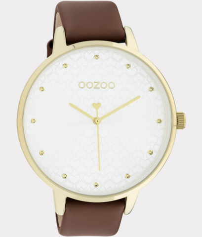 OOZOO -C11038 - Goud met bruin bandje