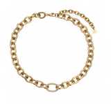 Ketting HARPER CHUNKY NECKLACE CLEAR/GOLD