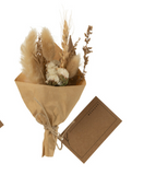 Bundel Gedroogde Bloemen In Papier Wrap Naturel