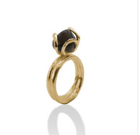 Ring ONNO - 18 Kt vergulde zilveren ONNO ring | R0158SPL