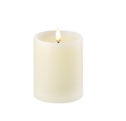 Kaars Led Verlichting - Pillar Candle (with shoulder) 8 x 10