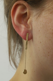 Oorbel ONNO - 18 Kt vergulde zilveren ONNO oorsteker | OS0402PL