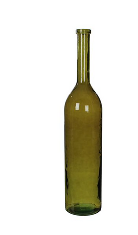 RIOJA BOTTLE GLASS GREEN - H100XD21CM