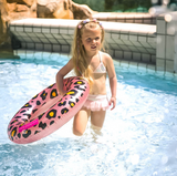 Swim Essentials Kinderzwemband Rosé gouden Panterprint