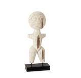 Figuur Primitief Albasia Hout Wit Small (10829)