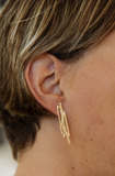 Oorbel ONNO - 18 Kt vergulde zilveren ONNO oorsteker | OS0218PL