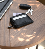 Portefeuille - Black Small Zipped ID Case