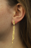 Oorbel ONNO - 18 Kt vergulde zilveren ONNO oorsteker | OS0424PL