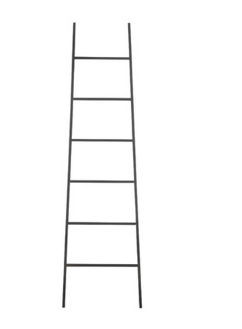 Ladder 6 Trappen Metaal Zwart