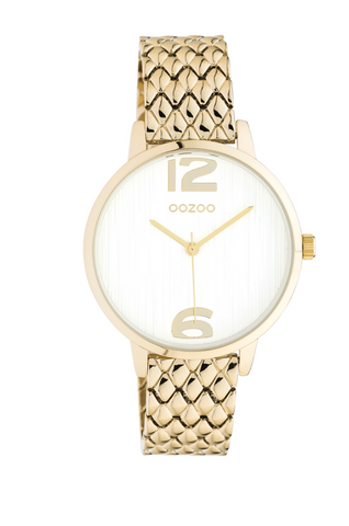 Uurwerk 38mm Gold OOZOO watch with gold stainless steel bracelet - C10922