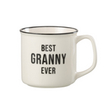 Tas Bericht Best Granny Porselein Wit / Zwart (