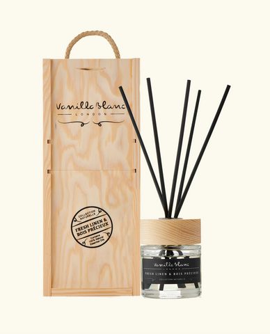 Geurstokjes Fresh Linen & Bois Précieux Reed Diffuser