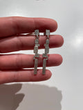 Oorbel Zilveren ONNO oorsteker met rhodium | OS0494RH