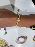 Armband -Yellow smiley pearl bracelet