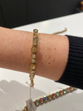 Armband Dyrberg - Goud met licht bruine steen