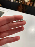 Oorbel Zilveren ONNO oorsteker met rhodium | OS0493RH